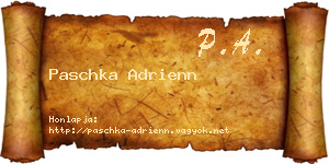 Paschka Adrienn névjegykártya